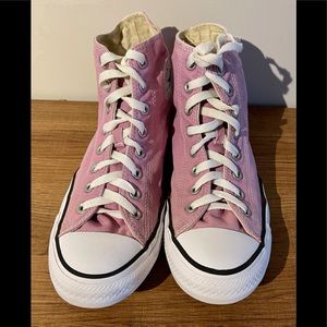 Converse High Tops Pink - Women(sz10) Men (sz 8)